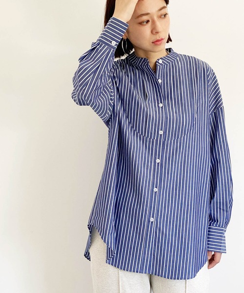 ottilie（オティーリエ）の「タキシードヨークシャツ（シャツ/ブラウス・レディース・オフホワイト/ストライプ・FREE）」の13枚目の写真