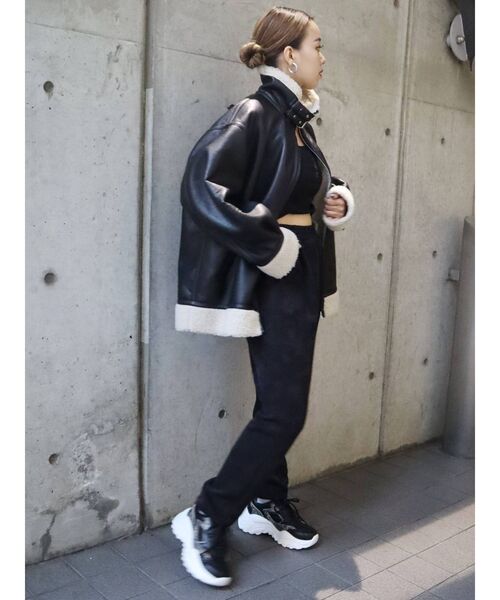 EVRIS（エヴリス）の「リラックススウェットパンツ（スウェットパンツ・レディース・グリーン/ブラック・FREE）」の12枚目の写真