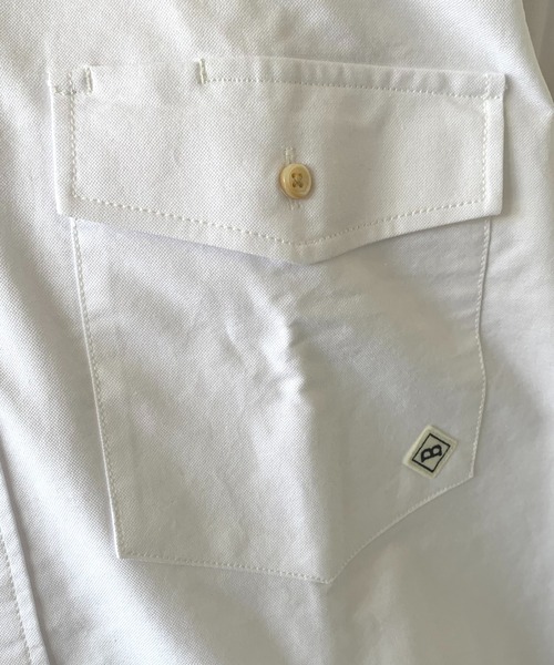 BROOKLYN OVERALL（ブルックリンオーバーオール）の「ルーズフィットボタンダウンシャツ（シャツ/ブラウス・メンズ・ホワイト/ネイビー・MEDIUM/LARGE）」の12枚目の写真