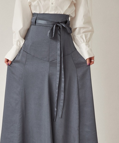 Keeepy(キーピー)の「【Keeepy】vintage satin flared skirt(スカート・レディース・カーキ/ブルー・FREE)」の10枚目の写真