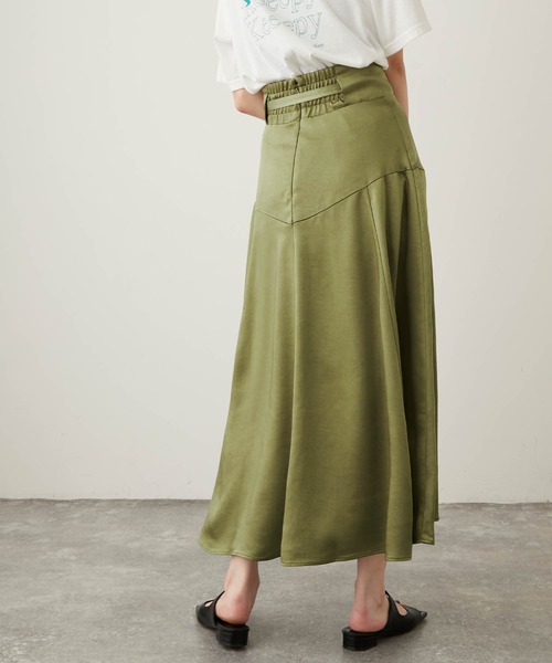Keeepy(キーピー)の「【Keeepy】vintage satin flared skirt(スカート・レディース・カーキ/ブルー・FREE)」の22枚目の写真