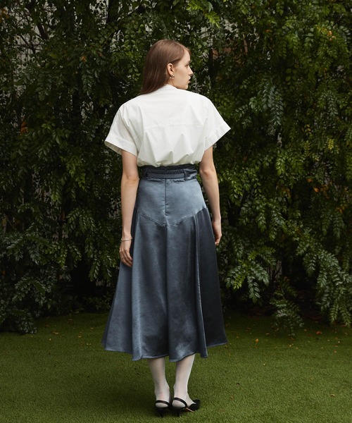 セール】【Keeepy】vintage satin flared skirt（スカート
