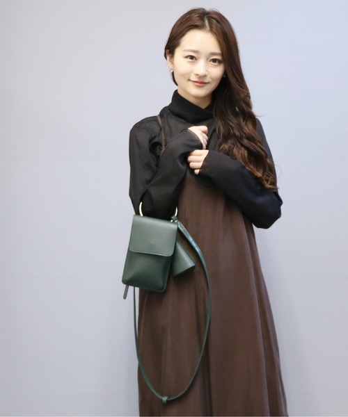 POUTOJOURU（ポートジュール）の「【ポートジュール】 リングハンドルマルチケース　ミニショルダーバッグ（ショルダーバッグ・レディース・ブラック/ブラウン/モカ/グリーン・FREE）」の12枚目の写真