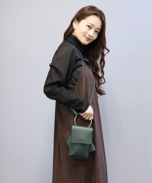 POUTOJOURU（ポートジュール）の「【ポートジュール】 リングハンドルマルチケース　ミニショルダーバッグ（ショルダーバッグ・レディース・ブラック/ブラウン/モカ/グリーン・FREE）」の15枚目の写真