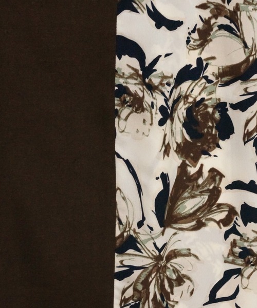 JETSET SOLO PLUS (ジェットセットソロプラス)の「フラワープリントコンビパンツ(その他パンツ・レディース・ブラウン/ネイビー/ブラック・FREE)」の13枚目の写真