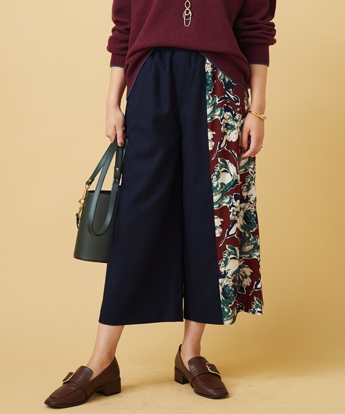 JETSET SOLO PLUS (ジェットセットソロプラス)の「フラワープリントコンビパンツ(その他パンツ・レディース・ブラウン/ネイビー/ブラック・FREE)」の17枚目の写真