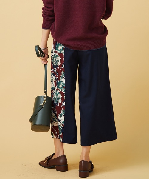 JETSET SOLO PLUS (ジェットセットソロプラス)の「フラワープリントコンビパンツ(その他パンツ・レディース・ブラウン/ネイビー/ブラック・FREE)」の19枚目の写真