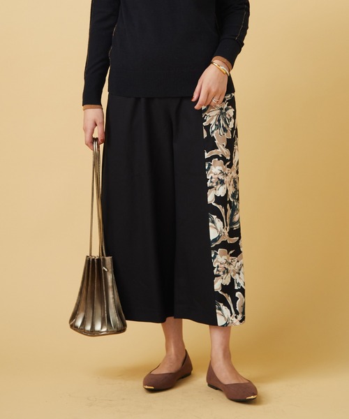 JETSET SOLO PLUS (ジェットセットソロプラス)の「フラワープリントコンビパンツ(その他パンツ・レディース・ブラウン/ネイビー/ブラック・FREE)」の21枚目の写真