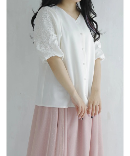 Areeam（アリーム）の「レースモチーフブラウス（シャツ