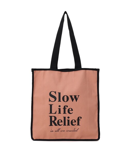 SHOO・LA・RUE（シューラルー）の「◆ロゴスクエアビッグトート（トートバッグ・レディース・アイボリー/カーキ/ダークブラウン/ベージュ/ピンク系/ライトパープル/オレンジ系その他5・00）」の6枚目の写真