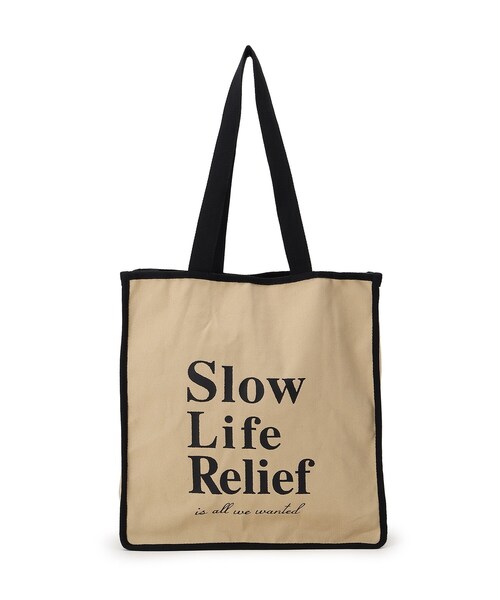 SHOO・LA・RUE（シューラルー）の「◆ロゴスクエアビッグトート（トートバッグ・レディース・アイボリー/カーキ/ダークブラウン/ベージュ/ピンク系/ライトパープル/オレンジ系その他5・00）」の10枚目の写真