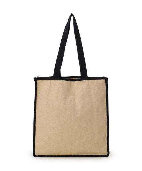 SHOO・LA・RUE（シューラルー）の「◆ロゴスクエアビッグトート（トートバッグ・レディース・アイボリー/カーキ/ダークブラウン/ベージュ/ピンク系/ライトパープル/オレンジ系その他5・00）」の19枚目の写真