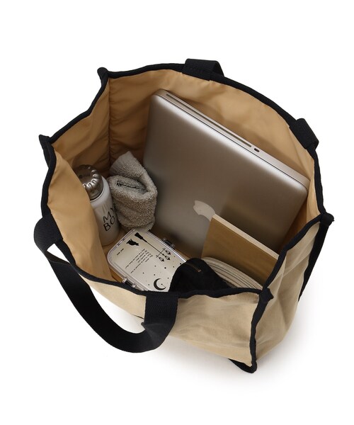 SHOO・LA・RUE（シューラルー）の「◆ロゴスクエアビッグトート（トートバッグ・レディース・アイボリー/カーキ/ダークブラウン/ベージュ/ピンク系/ライトパープル/オレンジ系その他5・00）」の16枚目の写真