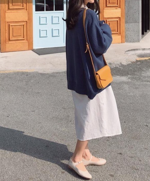 Diosfront（ディオスフロント）の「オーバーサイズニットカーディガン（カーディガン/ボレロ・レディース・ブラック/ネイビー/ピンク/アイボリー・FREE）」の17枚目の写真