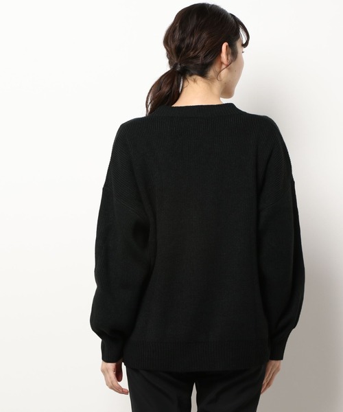 Diosfront（ディオスフロント）の「オーバーサイズニットカーディガン（カーディガン/ボレロ・レディース・ブラック/ネイビー/ピンク/アイボリー・FREE）」の8枚目の写真