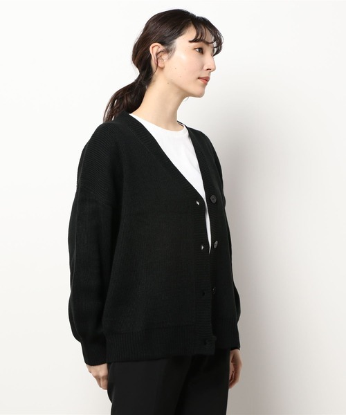 Diosfront（ディオスフロント）の「オーバーサイズニットカーディガン（カーディガン/ボレロ・レディース・ブラック/ネイビー/ピンク/アイボリー・FREE）」の7枚目の写真