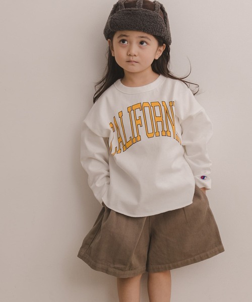 Champion（チャンピオン）の「Champion×DOORS　ヘビーウエイトロングスリーブTシャツ(KIDS)（Tシャツ/カットソー・キッズ・ネイビー/オフホワイト・90/120/105/135）」の9枚目の写真