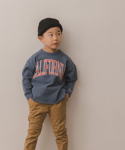 Champion（チャンピオン）の「Champion×DOORS　ヘビーウエイトロングスリーブTシャツ(KIDS)（Tシャツ/カットソー・キッズ・ネイビー/オフホワイト・90/120/105/135）」の14枚目の写真