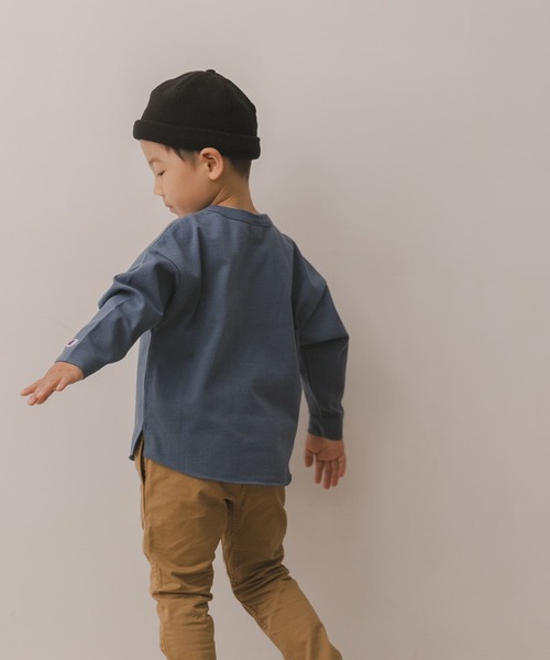 Champion（チャンピオン）の「Champion×DOORS　ヘビーウエイトロングスリーブTシャツ(KIDS)（Tシャツ/カットソー・キッズ・ネイビー/オフホワイト・90/120/105/135）」の13枚目の写真