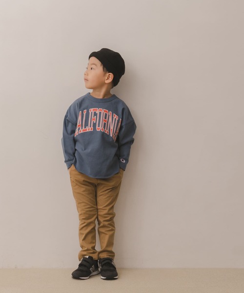 Champion（チャンピオン）の「Champion×DOORS　ヘビーウエイトロングスリーブTシャツ(KIDS)（Tシャツ/カットソー・キッズ・ネイビー/オフホワイト・90/120/105/135）」の7枚目の写真