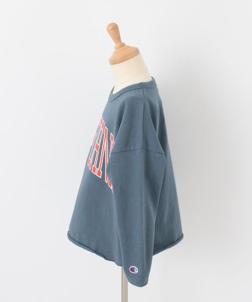 Champion（チャンピオン）の「Champion×DOORS　ヘビーウエイトロングスリーブTシャツ(KIDS)（Tシャツ/カットソー・キッズ・ネイビー/オフホワイト・90/120/105/135）」の10枚目の写真