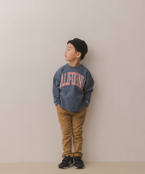 Champion（チャンピオン）の「Champion×DOORS　ヘビーウエイトロングスリーブTシャツ(KIDS)（Tシャツ/カットソー・キッズ・ネイビー/オフホワイト・90/120/105/135）」の21枚目の写真