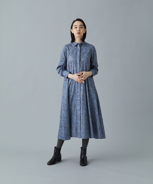 ADIEU TRISTESSE　リバティ　ペイズリープリントワンピース　モリス ADIEU TRISTESSE（アデュートリステス）の「ペイズリープリント