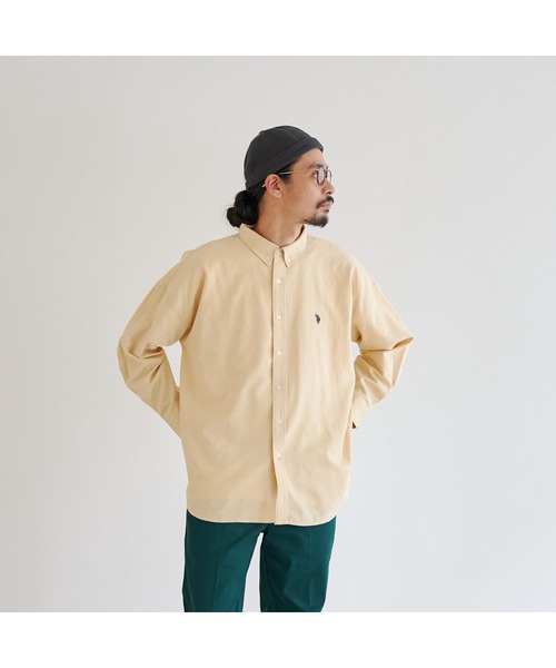 U.S. POLO ASSN.（ユーエスポロアッスン）の「【U.S. POLO ASSN.】 ビッグオックスシャツ（シャツ/ブラウス・メンズ・ホワイト/ライトグレー/イエロー/ブルー・MEDIUM/LARGE）」の15枚目の写真