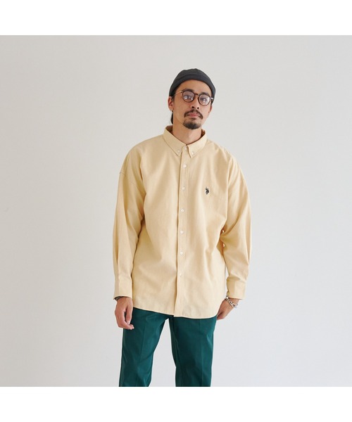U.S. POLO ASSN.（ユーエスポロアッスン）の「【U.S. POLO ASSN.】 ビッグオックスシャツ（シャツ/ブラウス・メンズ・ホワイト/ライトグレー/イエロー/ブルー・MEDIUM/LARGE）」の20枚目の写真