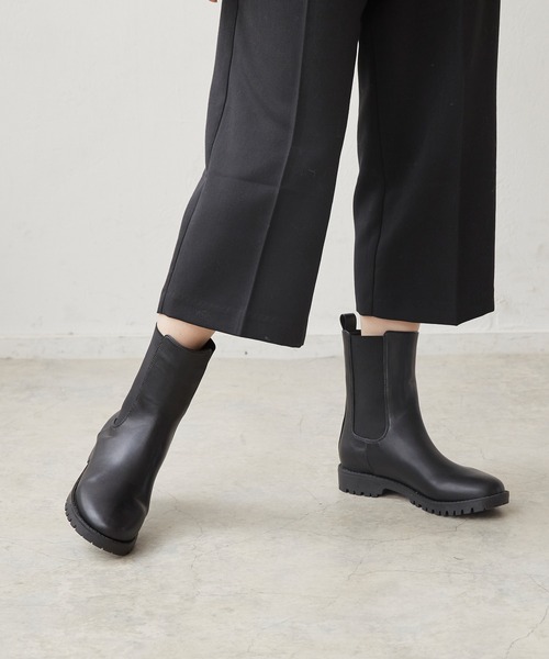 menue（メヌエ）の「ボリュームヒールサイドゴアブーツ（ブーツ・レディース・ブラック/ブラウン/アイボリー/ベージュ・LL/S/M/L）」の12枚目の写真