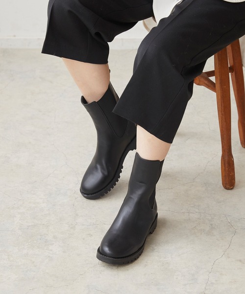 menue（メヌエ）の「ボリュームヒールサイドゴアブーツ（ブーツ・レディース・ブラック/ブラウン/アイボリー/ベージュ・LL/S/M/L）」の16枚目の写真