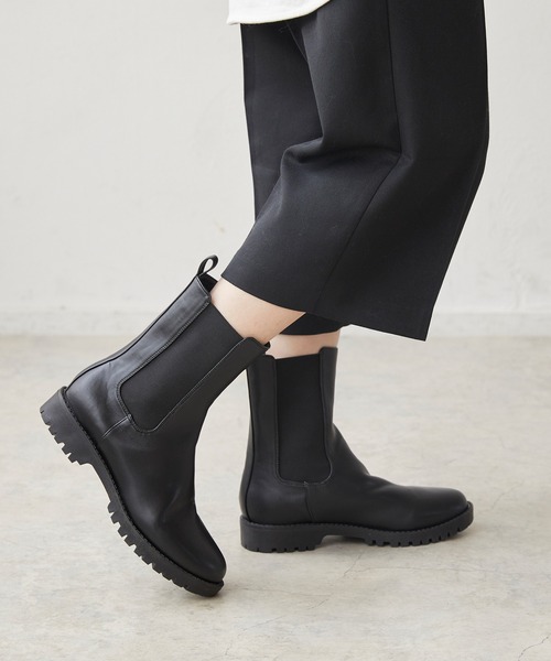 menue（メヌエ）の「ボリュームヒールサイドゴアブーツ（ブーツ・レディース・ブラック/ブラウン/アイボリー/ベージュ・LL/S/M/L）」の21枚目の写真