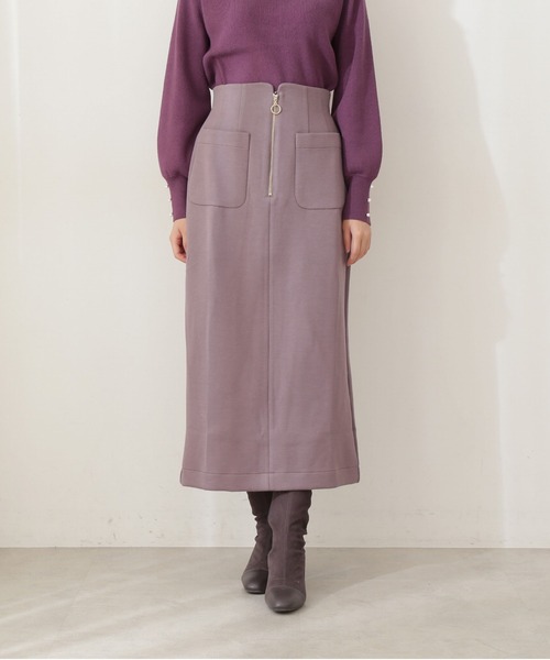 PROPORTION BODY DRESSING（プロポーションボディドレッシング）の「ダンボールニットタイトスカート / 1211220508（スカート・レディース・ピンク/ブラウン・MEDIUM/SMALL）」の7枚目の写真