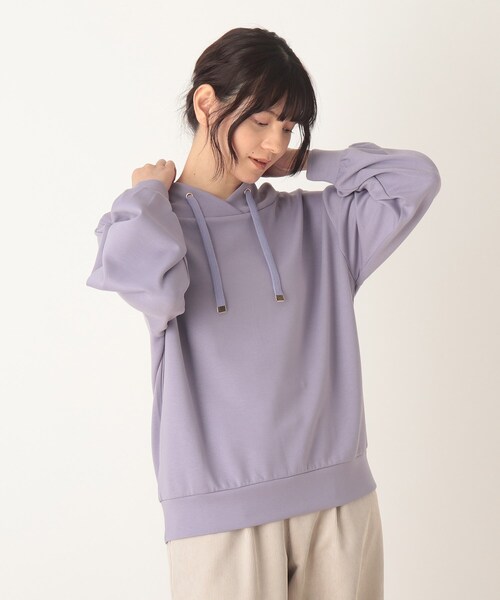 DRESKIP（ドレスキップ）の「◆もちさら抜け襟プルオーバー（Tシャツ/カットソー・レディース・ライトパープル/ブラック/ブラウン系その他/ライトグレー/ピンク系/ライトグリーン・03/04/02/01）」の5枚目の写真