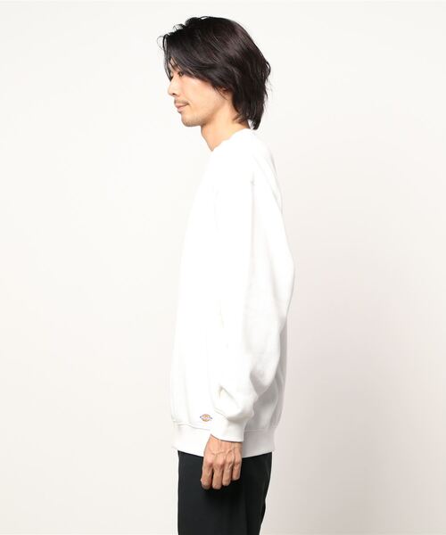 Dickies(ディッキーズ)の「【Dickies】ヘビーウェイト裏起毛クルー / ディッキーズ ワンポイントロゴ クルーネック スウェット(スウェット・メンズ・ブラック/ホワイト/グレー・L/XL/M)」の4枚目の写真