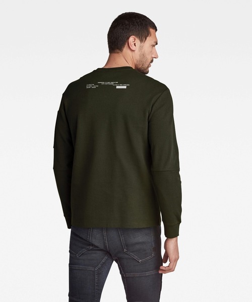 G-STAR（ジースター）の「TWEETER ZIP POCKET RELAXED（Tシャツ/カットソー・メンズ・ダークグレー/ブルー系その他・SMALL/MEDIUM/LARGE/X-LARGE/X-SMALL）」の4枚目の写真