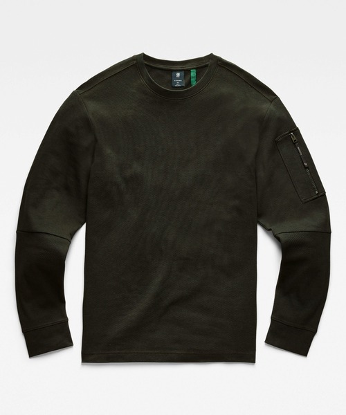 G-STAR（ジースター）の「TWEETER ZIP POCKET RELAXED（Tシャツ/カットソー・メンズ・ダークグレー/ブルー系その他・SMALL/MEDIUM/LARGE/X-LARGE/X-SMALL）」の6枚目の写真