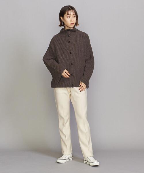 BEAUTY&YOUTH UNITED ARROWS(ビューティーアンドユースユナイテッドアローズ)の「BY アゼタートルネック カーディガン -2WAY-(カーディガン/ボレロ・レディース・ナチュラル/ダークブラウン/ライトブルー・FREE)」の11枚目の写真