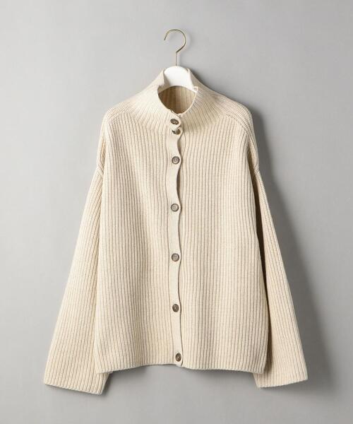 BEAUTY&YOUTH UNITED ARROWS(ビューティーアンドユースユナイテッドアローズ)の「BY アゼタートルネック カーディガン -2WAY-(カーディガン/ボレロ・レディース・ナチュラル/ダークブラウン/ライトブルー・FREE)」の13枚目の写真