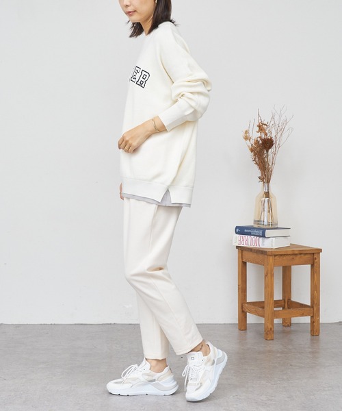 BONbazaar（ボンバザール）の「《安定の定番！色違い必須アイテム》リラックスウォームイージーテーパード（その他パンツ・レディース・ブラック/オフホワイト/ライトグレー/ダークブラウン・FREE）」の17枚目の写真