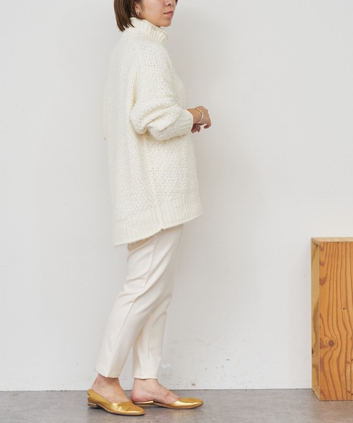 BONbazaar（ボンバザール）の「《安定の定番！色違い必須アイテム》リラックスウォームイージーテーパード（その他パンツ・レディース・ブラック/オフホワイト/ライトグレー/ダークブラウン・FREE）」の21枚目の写真