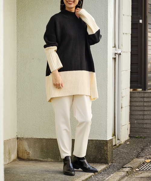 BONbazaar（ボンバザール）の「《安定の定番！色違い必須アイテム》リラックスウォームイージーテーパード（その他パンツ・レディース・ブラック/オフホワイト/ライトグレー/ダークブラウン・FREE）」の11枚目の写真