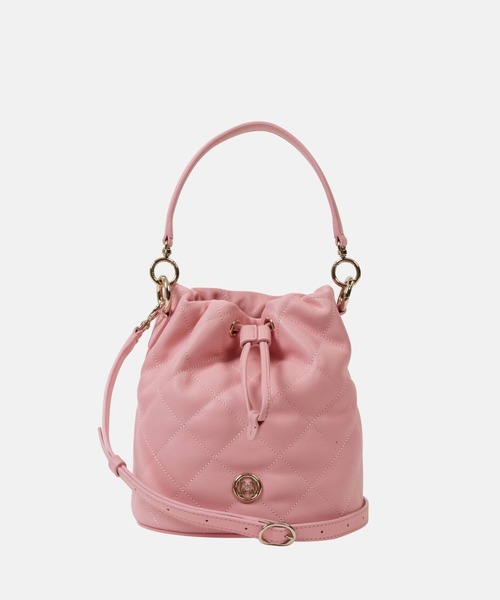 METROCITY（メトロシティ）の「トゥボラーレ ダイヤ ミニ バケット バッグ（ショルダーバッグ・レディース・アイボリー/ブラック/ピンク・FREE）」の3枚目の写真