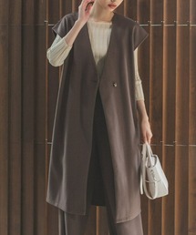 fifth | 【スタイリストプロデュース】ノーカラーロングジレ(ライダースジャケット)