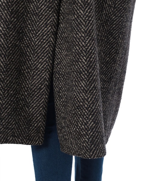 fifth（フィフス）の「【スタイリストプロデュース】ノーカラーロングジレ（ライダースジャケット・レディース・ブラウン/その他1・MEDIUM）」の13枚目の写真