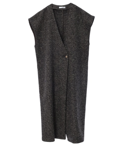 fifth（フィフス）の「【スタイリストプロデュース】ノーカラーロングジレ（ライダースジャケット・レディース・ブラウン/その他1・MEDIUM）」の15枚目の写真