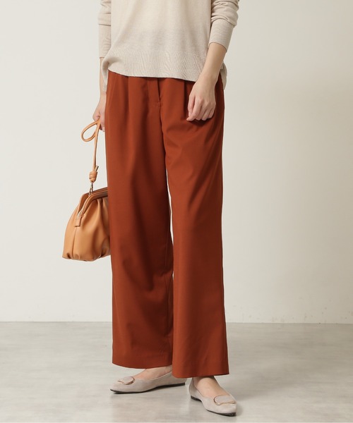 NATURAL BEAUTY BASIC(ナチュラルビューティーベーシック)の「ハイウエストツータックストレートワイドパンツ(その他パンツ・レディース・ベージュ/ブラウン・SMALL/X-SMALL/MEDIUM)」の17枚目の写真