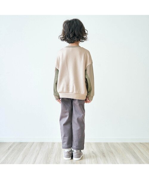 apres les cours（アプレレクール）の「MA-1ポケットトレーナー（スウェット・キッズ・ブルー/ベージュ・110/100/130/140/80/90/120）」の14枚目の写真