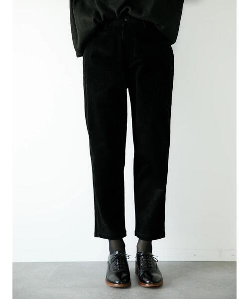 koe(コエ)の「コーデュロイイージーパンツ*(デニムパンツ・レディース・ブラック/キャメル/グレー/オフホワイト・M/L/LL/S)」の7枚目の写真