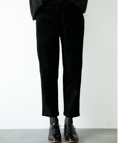 koe(コエ)の「コーデュロイイージーパンツ*(デニムパンツ・レディース・ブラック/キャメル/グレー/オフホワイト・M/L/LL/S)」の3枚目の写真